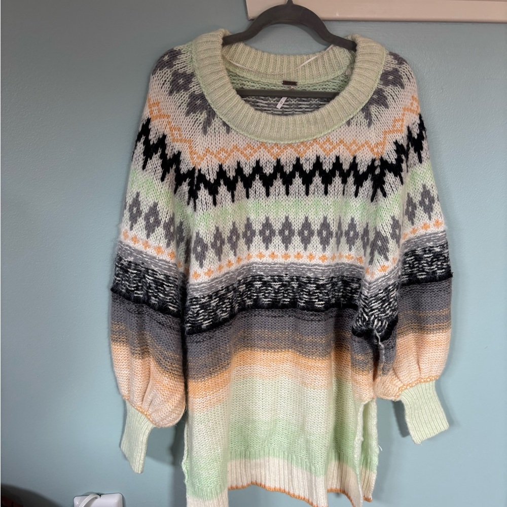 Free People Multicolor Knit Sweater